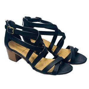 Cityclassified Black Multi-Strap Oasis Sandal Size 10